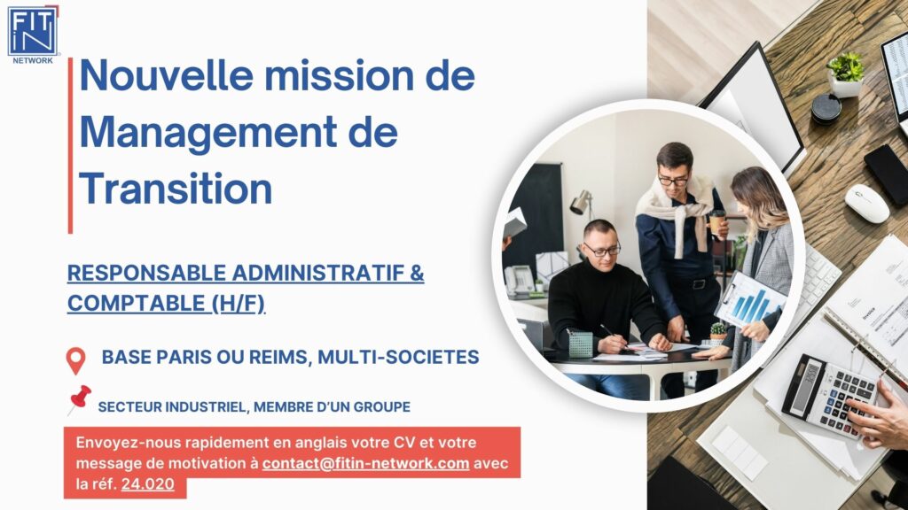 RESPONSABLE ADMINISTRATIF & COMPTABLE (H/F)
