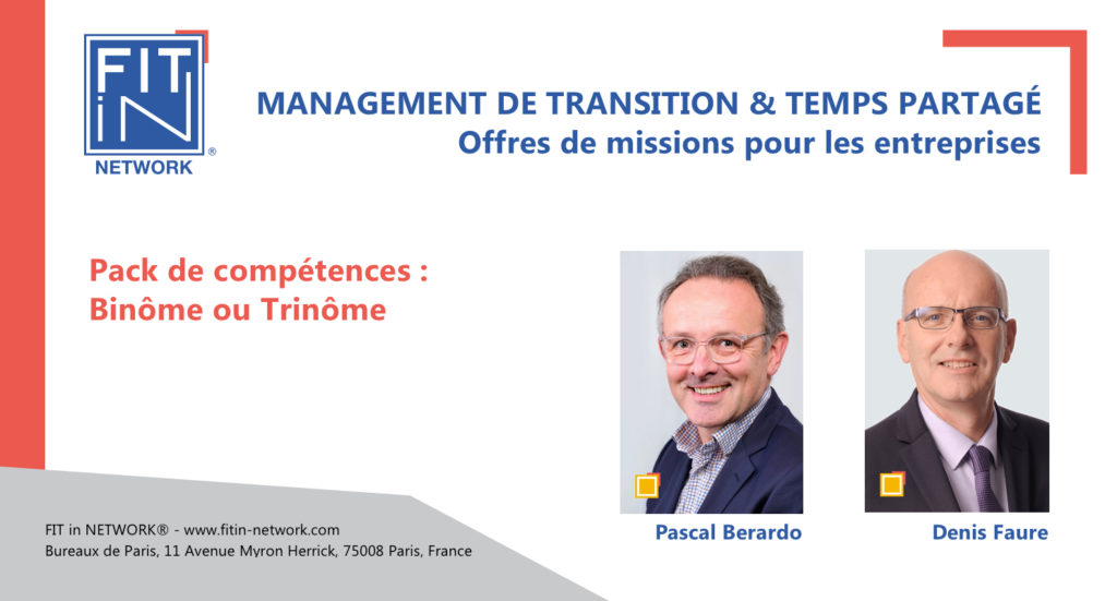 Direction de PME-PMI | Gestion | RH | Commercial, À temps partagé, en binôme ou trinôme d’experts
