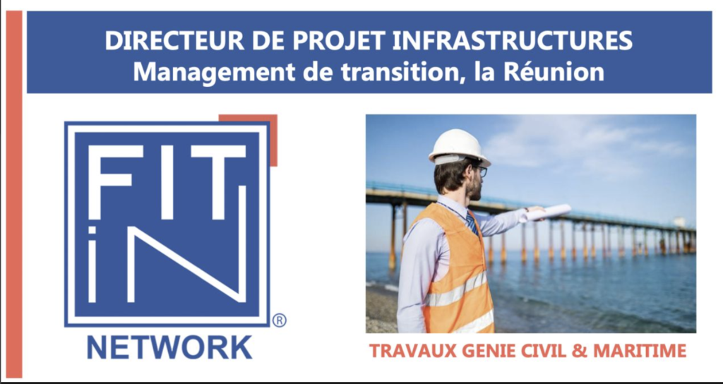 Mission de Directeur de projet d’infrastructures, basé à la Réunion