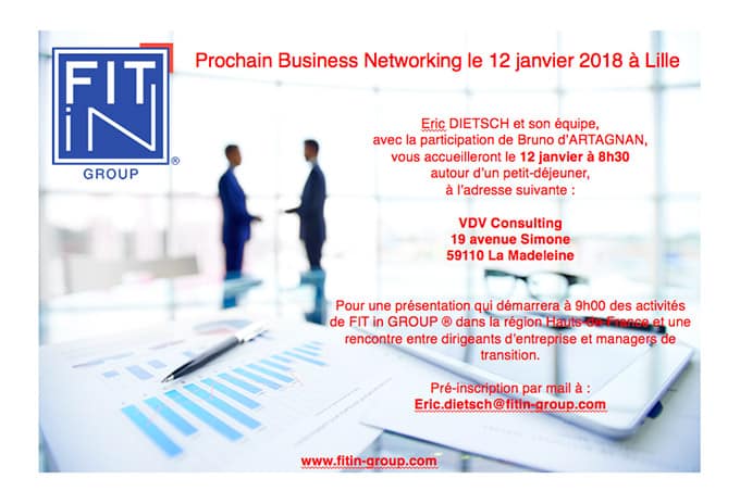 FIT in GROUP ® confirme son développement en régions et s’implante à Lille, meeting à la clef !