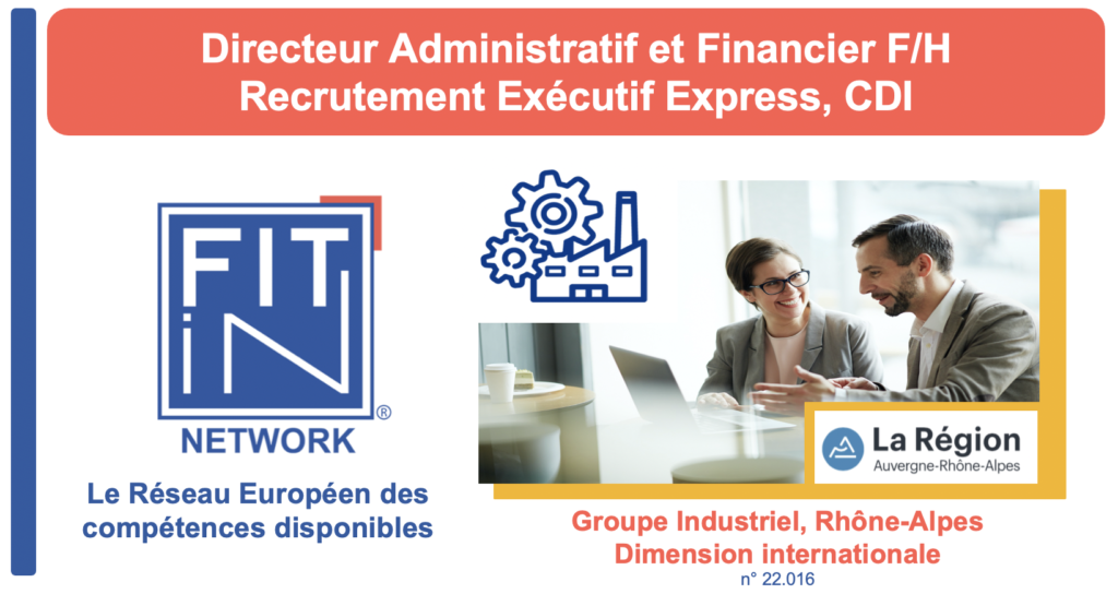 Directeur Administratif & Financier H/F, Grenoble