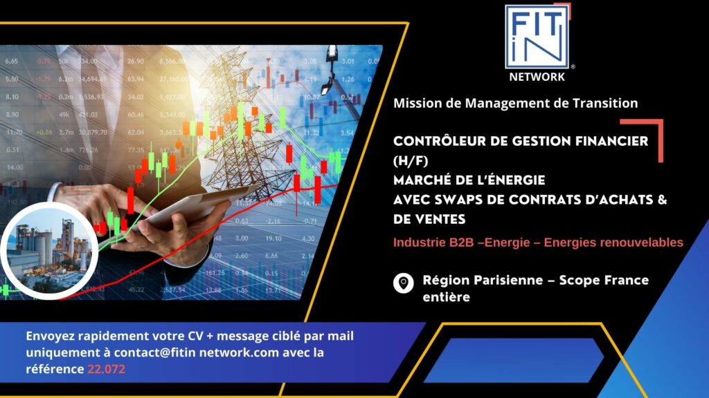 Contrôleur De Gestion Financier (H/F) Ref. 22.072