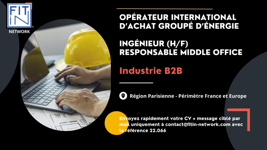 FIT In NETWORK®, Transition Management – Engineer – Middle Office Manager (M/W)