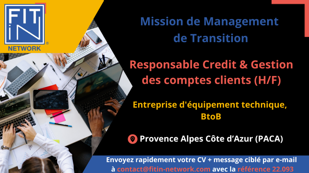 Responsable Credit & Gestion des comptes clients (H/F)