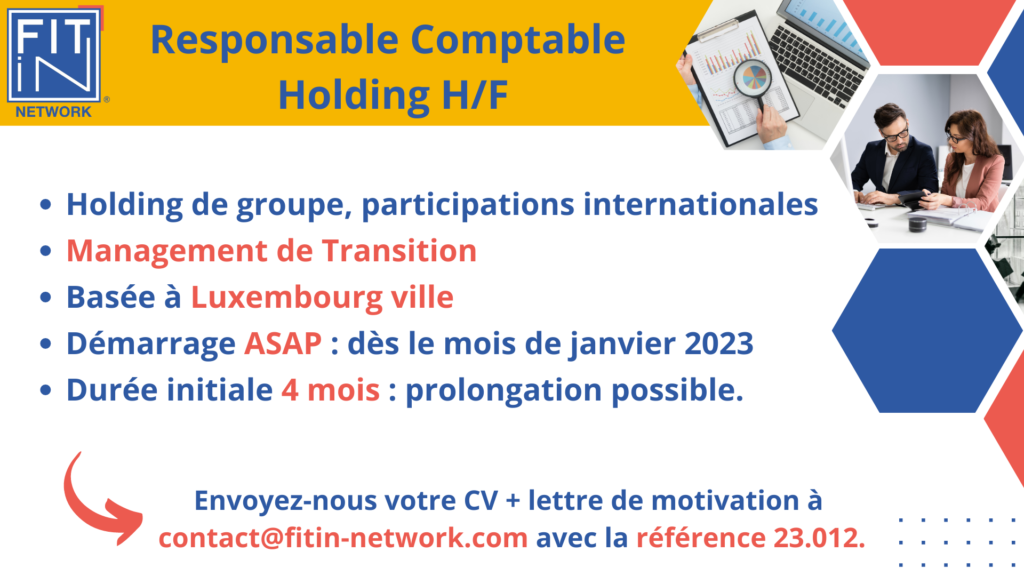 Responsable Comptable Holding (H/F)