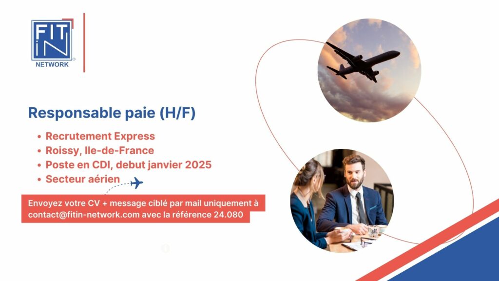 Responsable Paie (H/F), Ref. 24.080