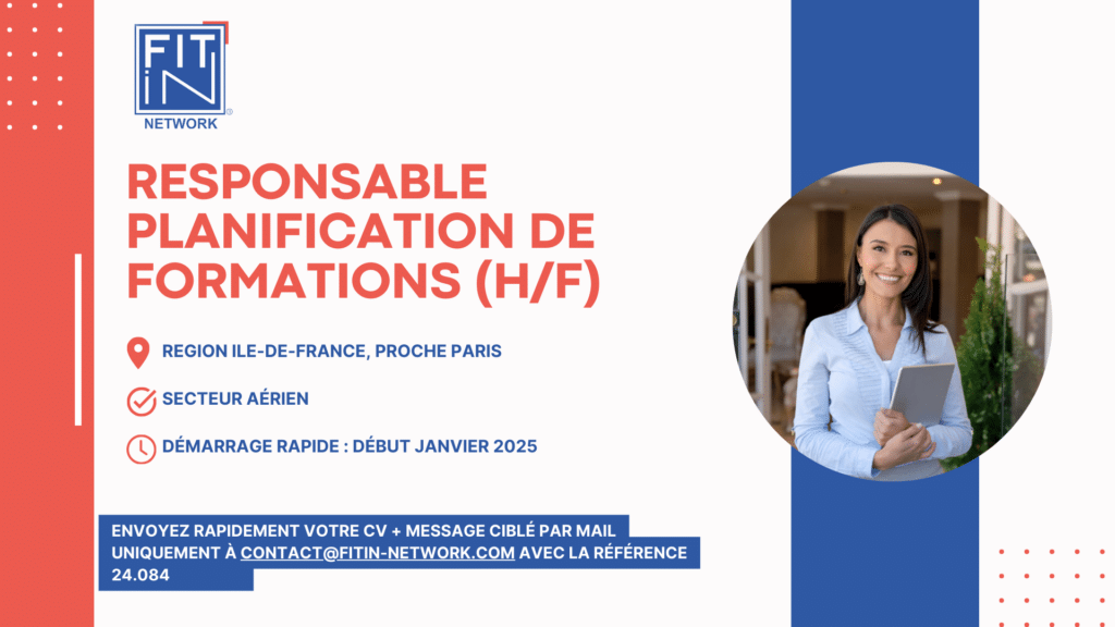 RESPONSABLE PLANIFICATION DE FORMATIONS (H/F)