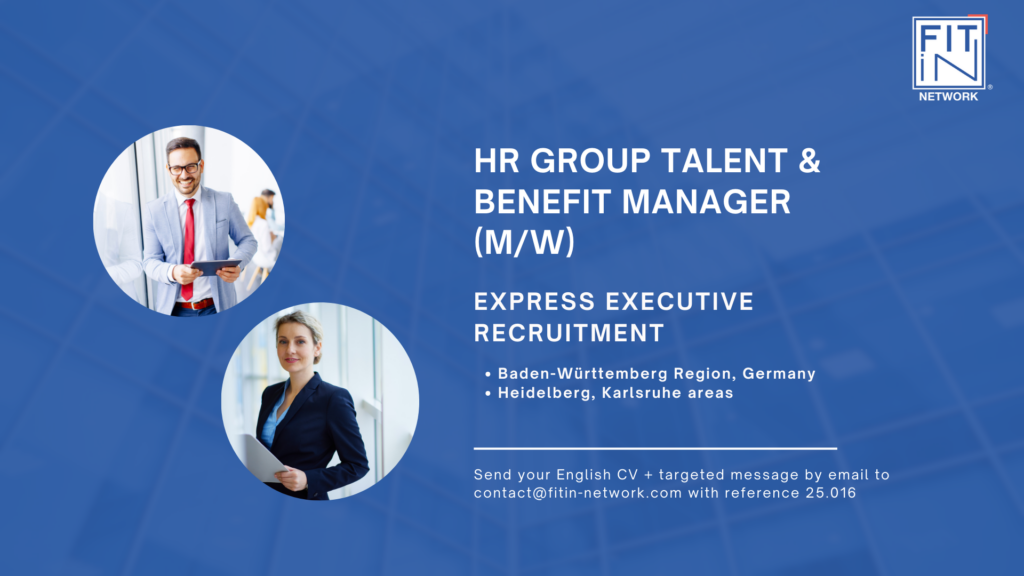 GESTIONNAIRE DES TALENTS ET DES AVANTAGES DU GROUPE RH (H/F)